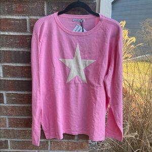 Brave + True Ladies XL Petra Star Pink Knit Top